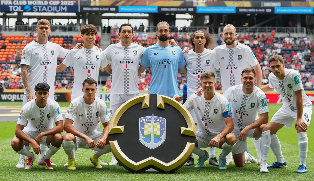 Auckland City menjadi satu-satunya wakil dari Oseania (OFC) dalam turnamen Piala Dunia Antarklub 2025. Auckland City bisa terbilang sebagai tim amatir mengingat Selandia Baru tak memiliki liga profesional resmi. (AP Photo/Jeff Dean)