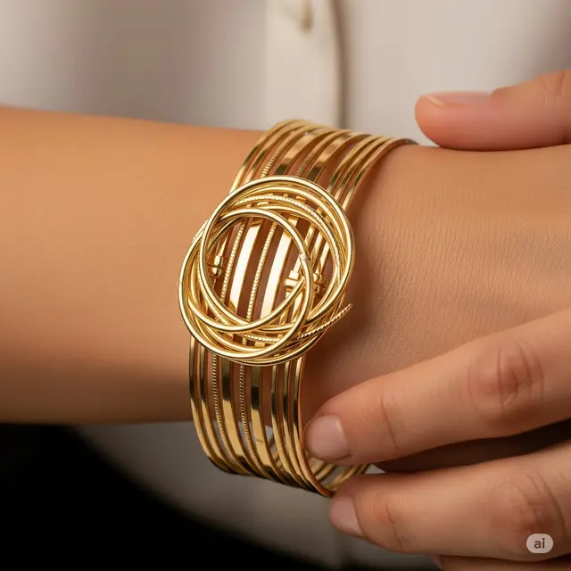 Bangle Bertumpuk Illusion