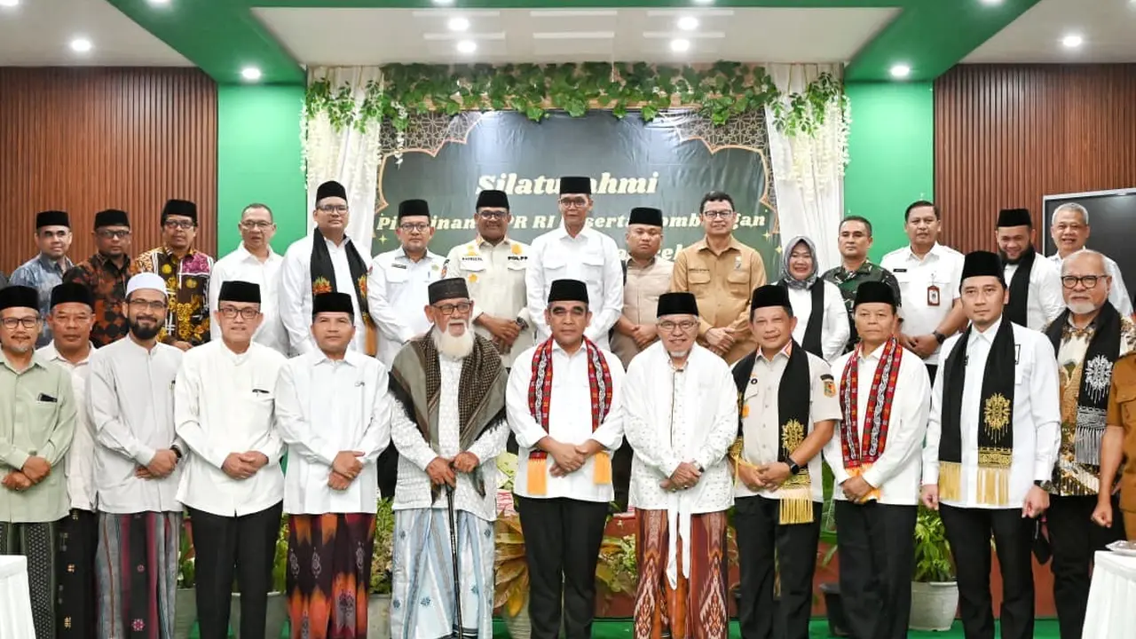 Silaturahmi Pimpinan MPR RI dengan Ulama Aceh yang digelar di Pondok Pesantren Dayah Mahyal Ulum Al Aziziyah, Sibreh, Aceh Besar, Rabu (11/2/2026) (Istimewa)