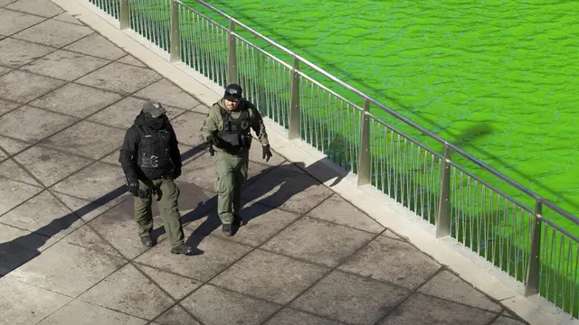 FOTO: Sungai Chicago Berubah Hijau Jelang Hari Santo Patrick