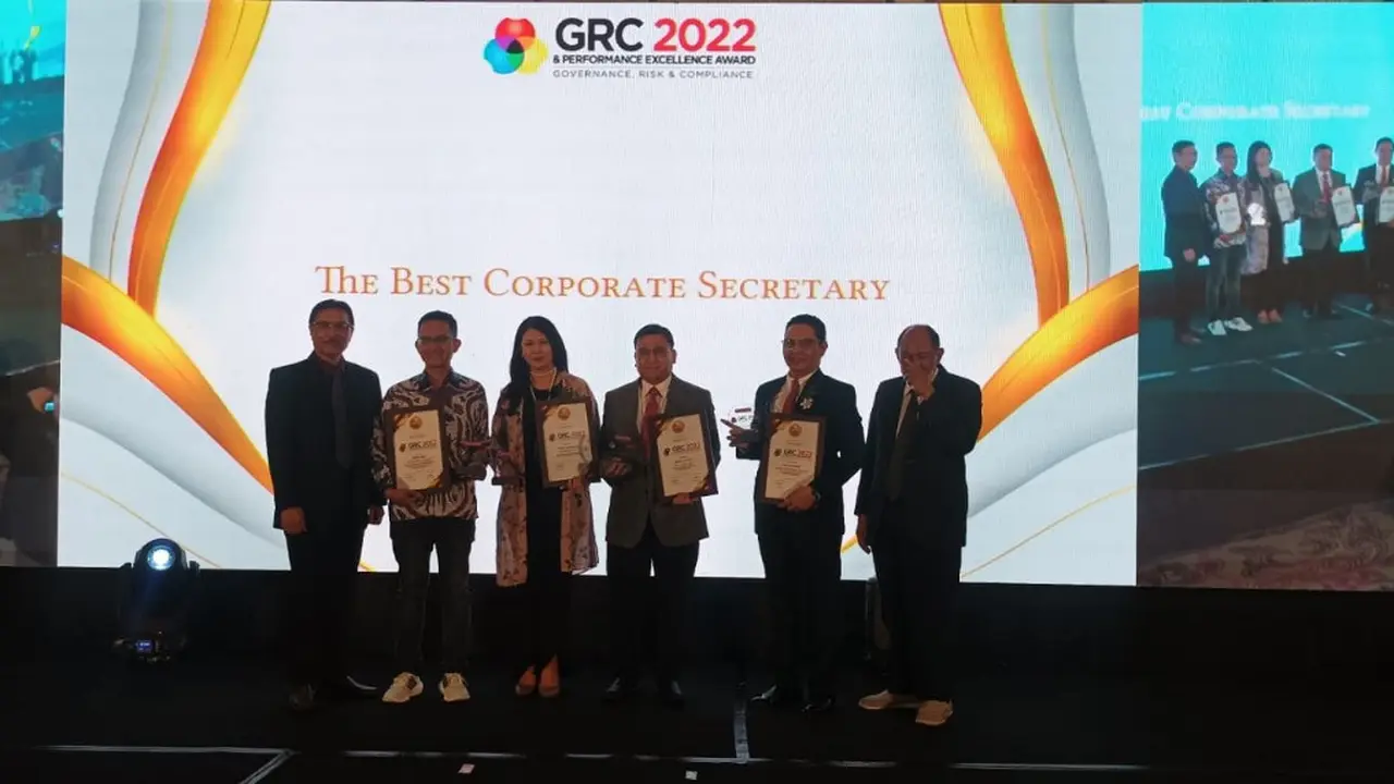 PT Elnusa Tbk (Elnusa) meraih penghargaan di ajang Governance, Risk, & Compliance (GRC) dan Performance Excellence Award 2022