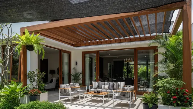 Paranet Kombinasi Pergola