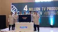 Sharp baru saja meluncurkan Azan TV yang hadir dengan fitur pengingat azan (liputan6.com/Agustinus M.Damar)