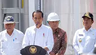Presiden Jokowi meresmikan pabrik Minyak Makan Merah Pagar Merbau di Kabupaten Deli Serdang, Sumatera Utara yang dikelola koperasi sebagai bentuk inisiatif Kementerian Koperasi dan UKM (KemenKopUKM) (Foto: Humas Kemenkop)