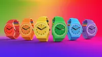Swatch Malaysia tuntut pemerintah negara itu setelah koleksi jam tangan terinspirasi bendera pelangi LGBT disita. (dok. laman Swatch)