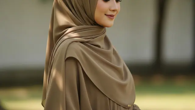 Model Hijab Terbaru untuk lebaran (AI)