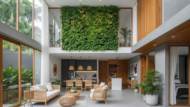 Gambar Rumah Minimalis Modern Kekinian dengan Sentuhan Alami/ Ilustrasi AI