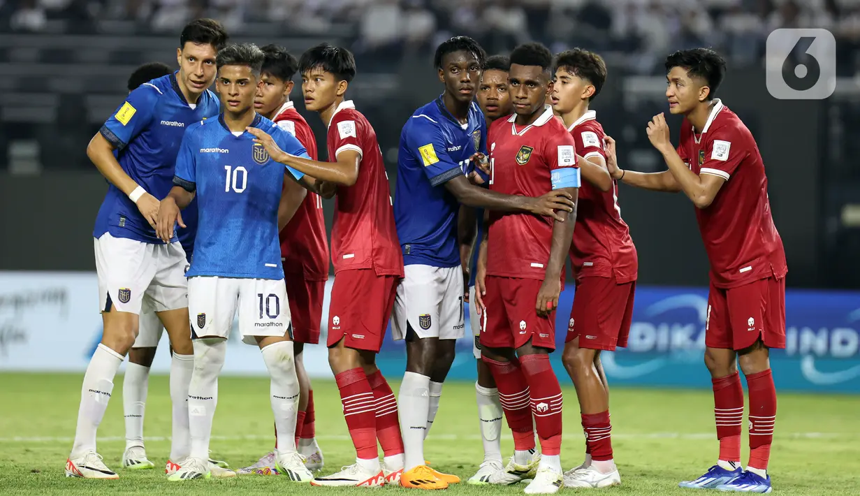 Timnas Indonesia U-17 sempat memimpin lewat Arkhan Kaka pada menit ke-22. (Doc. LOC WCU17/NFL)