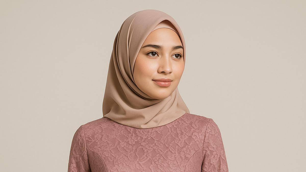 7 Gamis Brokat Princess dengan Detail Pita Manis, Tampil Anggun Seperti Putri
