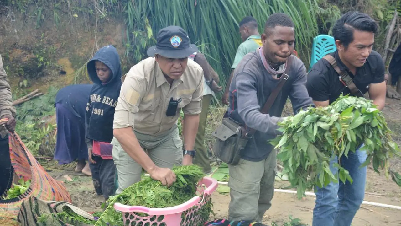 Satgas Binmas Noken Minta Warga Dogiyai Papua Manfaatkan Lahan Bercocok Tanam