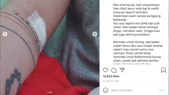 Sheila Marcia harus dibawa ke Rumah Sakit