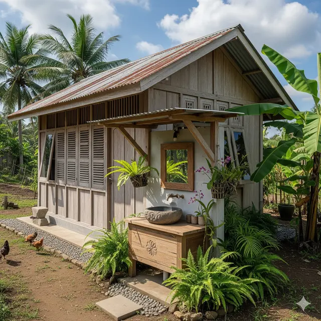 Rumah dengan Washbaset Terpisah