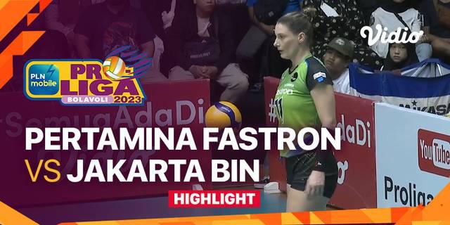 VIDEO: Jakarta Pertamina Fastron Bungkam Jakarta BIN di Final Four PLN Mobile Proliga 2023