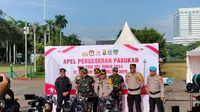 Kapolda Metro Jaya Irjen Pol Karyoto usai mengikuti Apel kesiapan pengamanan Pemilu 2024 di Lapangan Monas, Jakarta. (Istimewa)
