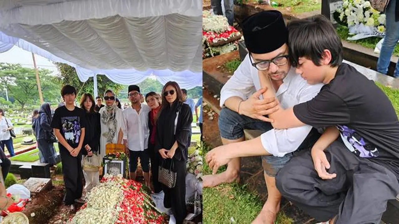 7 Potret Pemakaman Ayah Adilla Dimitri, Dihadiri Cucu Hingga Wulan Guritno