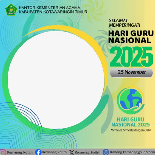 35 Twibbon Hari Guru Kemenag 2025, Rekomendasi Desain Terbaik untuk Sambut 25 November