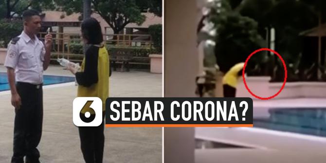 VIDEO: Diduga Sebar Corona, Mahasiswa China Meludah di Kolam Renang