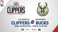 Los Angeles Clippers Vs Milwaukee Bucks (Bola.com/Adreanus Titus)