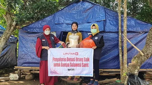Penyaluran donasi pembaca Liputan6.com