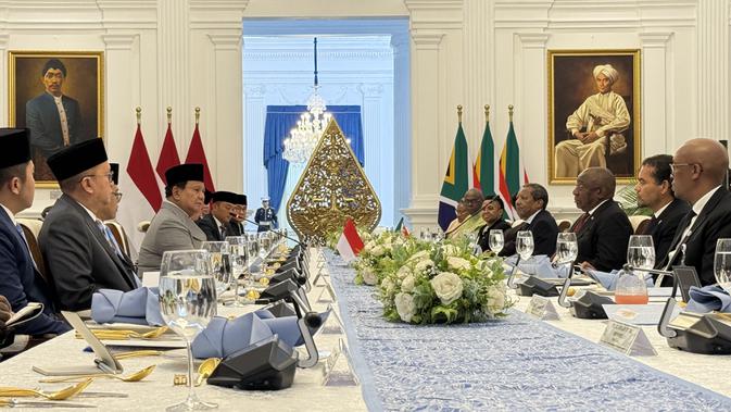 Bertemu Presiden Ramaphosa, Prabowo: Indonesia Ingin Perkuat Hubungan dengan Afrika Selatan