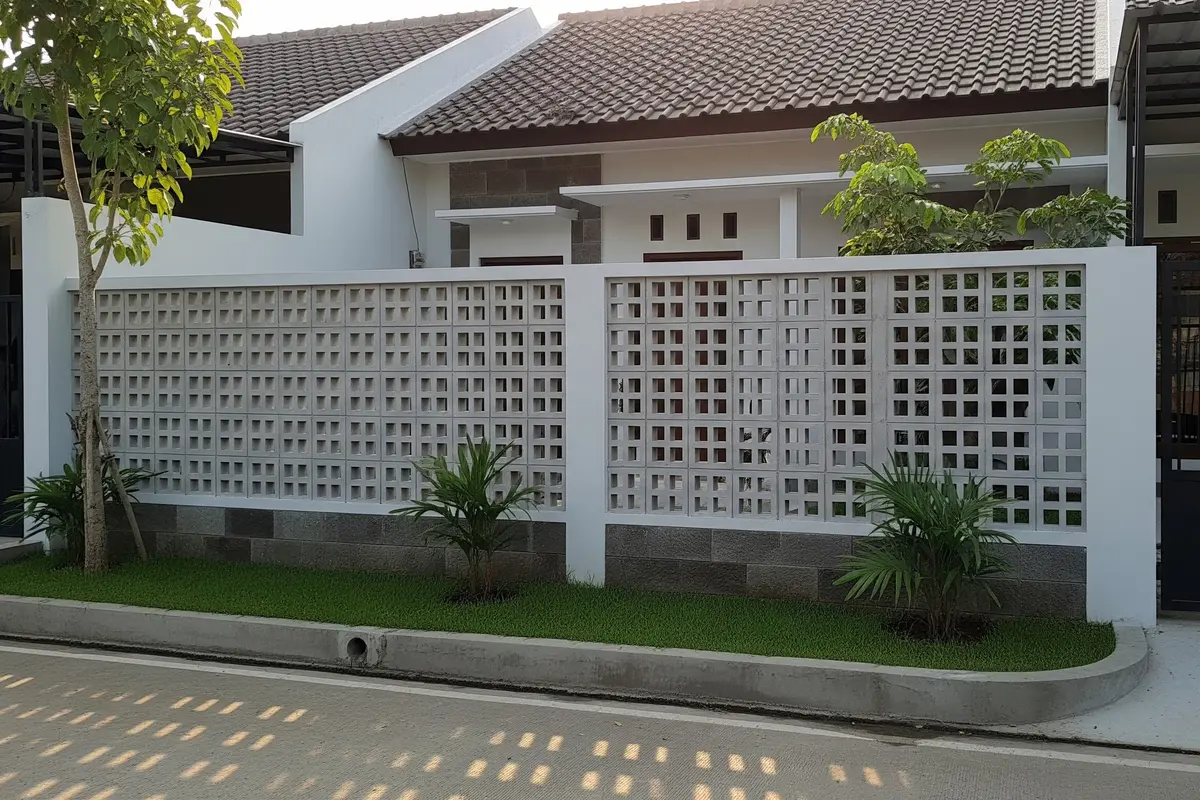 Ide Pagar Roster Modern yang Membuat Rumah Tampak Lebih Rapi/Gemini AI