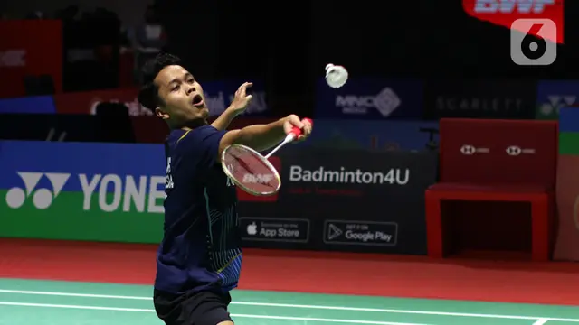 Anthony Sinisuka Ginting di Indonesia Open 2023