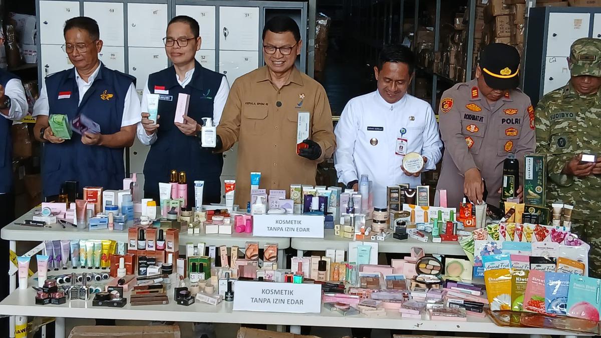 BPOM Sita Dua Juta Kosmetik dan Skincare Impor Bodong di Tangerang