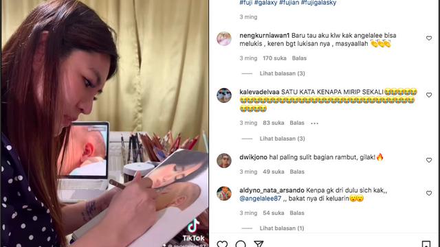 Angela Lee Punya Bakat Melukis yang Bikin Takjub Warganet. (instagram.com/angelalee87)