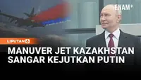 Sangar Manuver Jet Tempur Kazakhstan Kejutan Putin, Keluarkan Asap 3 Warna Bendera Rusia