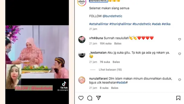 Thariq dan Atta Halilintar Banjir Pujian Soal Adab dan Etika Saat Lakukan Hal Ini. (instagram.com/bundsthetic)