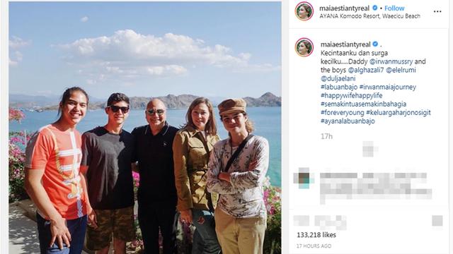 Maia Estianty dan Keluarga
