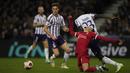 Liverpool yang menurunkan sejumlah pemain pelapis, gagal mengimbangi permainan Toulouse hingga gawang mereka kebobolan lebih dulu. (AP Photo/Thibault Camus)