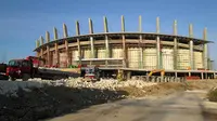 Lanskap Stadion Lengis di Gresik (Bola.com/Zaidan Nazarul)