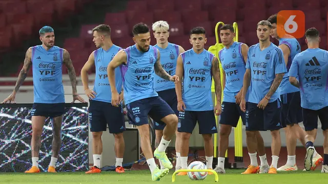 Latihan Resmi Timnas Argentina Jelang Laga FIFA Matchday Melawan Timnas Indonesia