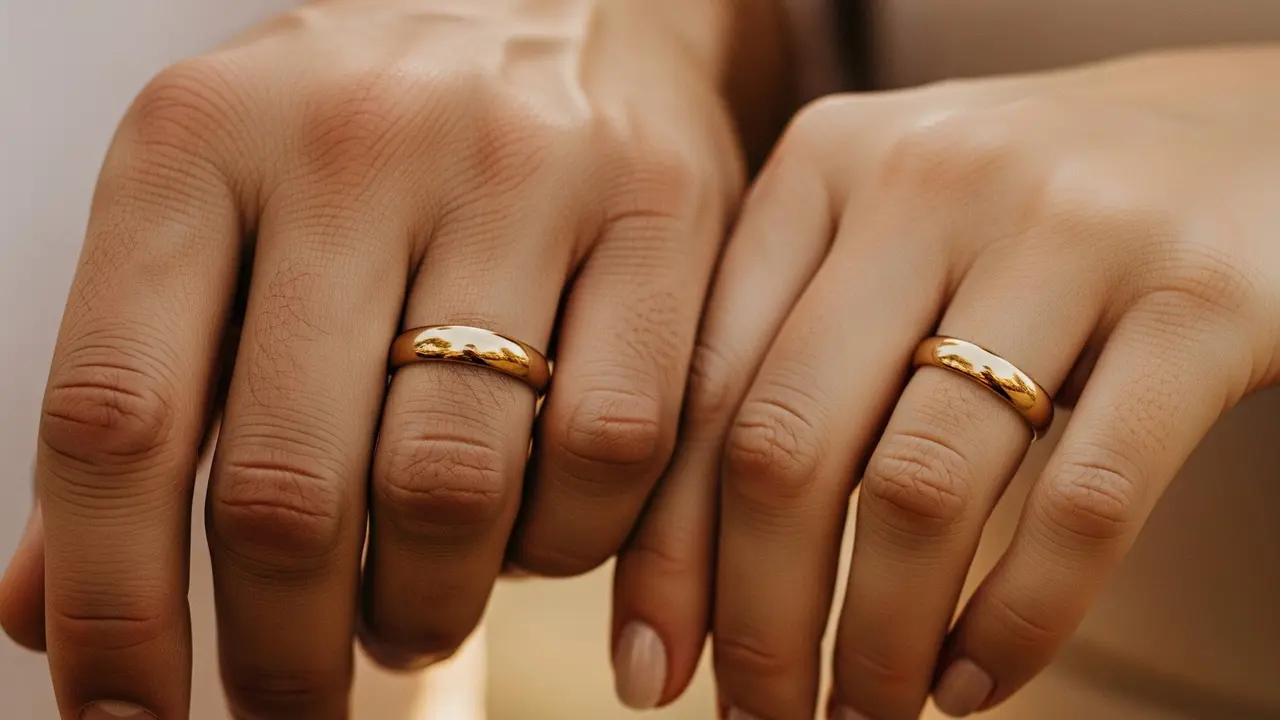 Model Cincin Emas 1 Gram untuk Couple