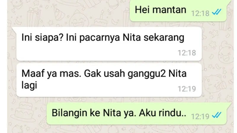 6 Chat Mantan Bilang Jujur Lagi Kangen Ini Bikin Baper