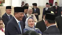 Sjafrie Sjamsoeddin ditunjuk Presiden Prabowo Subianto menjadi Menteri Pertahanan. Pelantikan menteri Kabinet Merah Putih Prabowo-Gibran digelar pada Senin (21/10/2024). (tangkapan layar youtube sekretariat presiden)