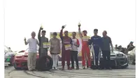 Pemenang kejurnas drifting di Cikeas akhir pekan lalu (istimewa/Liputan6.com)