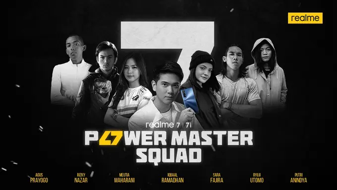 #7PowerMasterSquad yang Sangat Bertalenta Bakal Kenalkan realme 7, Ada Siapa Saja Sih?