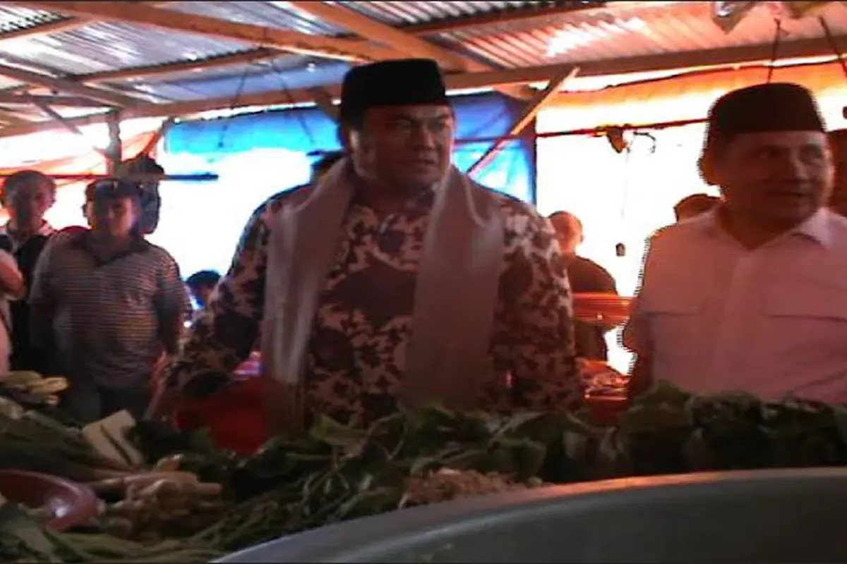 Kunjungan Mendag di Pasar Gorontalo