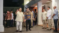 Budiman menuturkan maksud kedatangannya untuk berdiskusi sembari menggali pemikiran Prabowo. (Liputan6.com/Faizal Fanani)