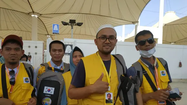 Jemaah haji asal Korea Selatan. Liputan6.com/MCH
