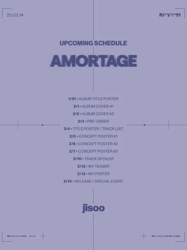 Comeback Solo, Jisoo Blackpink Bagikan Tanggal Rilis dan Teaser AMORTAGE untuk Mini Album Barunya (credit: instagram/sooyaaa__).