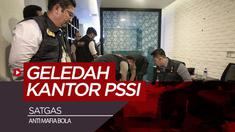 Berita video tim penyidik Satgas Anti Mafia Bola Polri mengeledah kantor baru PSSI di Fx Tower, Jakarta, Rabu (30/1).