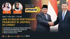 Menteri Pertahanan RI Prabowo Subianto memenuhi undangan Presiden China Xi Jinping di the Great Hall of the People in Beijing, Senin (1/4/2024). Ini menjadi kunjungan luar negeri pertama Prabowo sebagai Presiden Terpilih.