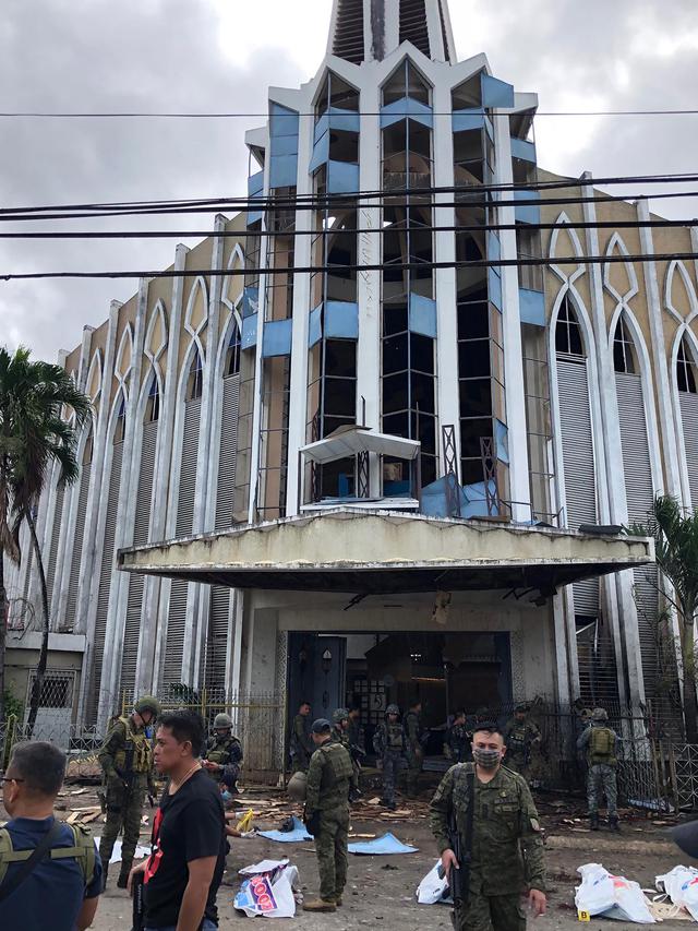 Dua Bom Meledak di Gereja Filipina Selatan saat Misa Minggu
