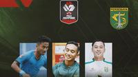 Piala Menpora - Persebaya Surabaya, Hambali Tholib, Rizky Ridho, Samsul Arif (Bola.com/Adreanus Titus)