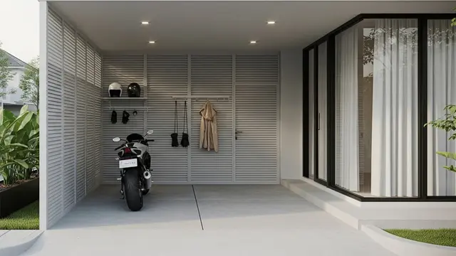 Inspirasi Carport Hemat Tempat tapi Terlihat Luas