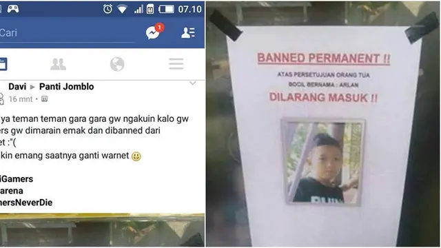 2 Bocah Ini Dilarang Masuk Warnet, Atas Perintah Persatuan Orang Tua