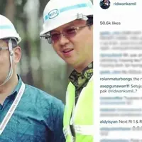 Bagaimana jika Ahok dan Ridwan Kamil foto bareng dan foto tersebut di unggah ke Instagram? Simak komentar Netizen.